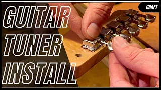 Guitar Vintage Style Tuner/ Machine Heads/ Peg Heads/ Install/ DIY/ Luthier Workshop Skills/ Ep.11