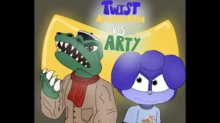 Twist and Malayan tron vs Arty the alligator!!! (Parody animation)