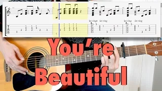 James Blunt - You're Beautiful (fingerstyle acoustic cover, tab)