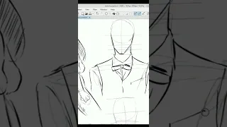 Clothes sketch | Manga Practice | Anime style| #manhwa #webtoon #shorts