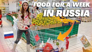 Buying groceries for a week in Russia 💸 How much is it? Cheap supermarket in Moscow!