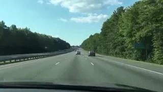 (SLOW VERSION: PART 3) I-75 North through the Cartersville, GA area