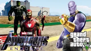 LOS VENGADORES VS THANOS EN GTA 5 MODS | MARATÓN VENGADORES ENDGAME