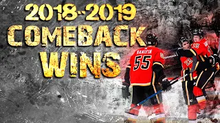 Calgary Flames Comeback Wins - 2018/2019 Season