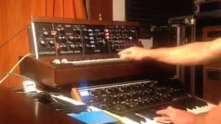 Minimoog model D vs Moog Sub 37 (no direct in audio sorry)