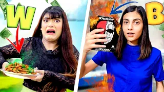 Eating A To Z Food Challenge WINS Rs10,000 | India 🇮🇳 Vs. Pakistan 🇵🇰 | Mahjabeen Ali