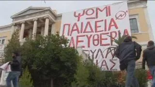 Greek students repeat 1973 uprising motto