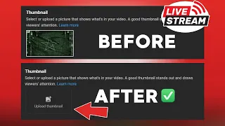 How To Delete Thumbnail On Live Stream Youtube For (Random Selection)