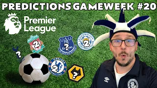 2020-2021 PREMIER LEAGUE ⚽ MATCHDAY 20 PREDICTIONS