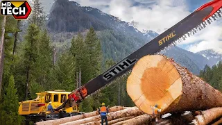 Extreme Dangerous Fastest Big Chainsaw Cutting Tree Machines | Biggest Heavy Equipment Machines #1