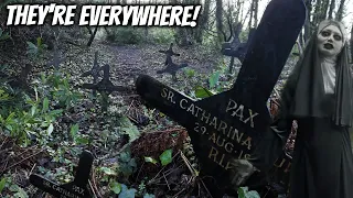 Exploring a forgotten nun cemetery in the woods - Voices heard