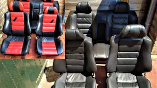 Leder interior repair, restore & color change Mercedes 2.3 16V interior