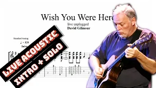 Wish You Were Here TAB - live unplugged - acoustic guitar tabs (Guitar Pro)