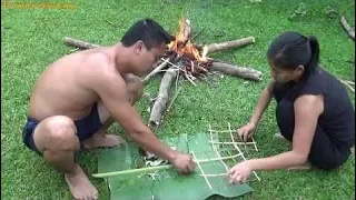 Primitive Technology - Catch frogs and cooking frogs skills - Eating delicious