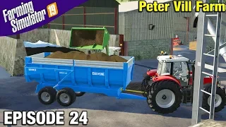 LOADING SILAGE Farming Simulator 19 Timelapse - Peter Vill Farm FS19 Episode 24