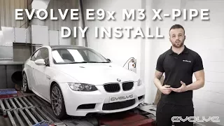 How to install E90 E92 M3 X Pipe Install DIY Evolve Automotive