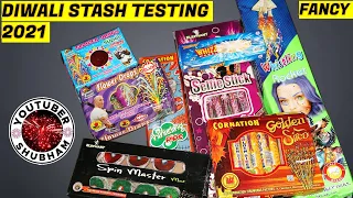 DIWALI STASH TESTING 2021 - Fancy Fireworks Testing by YouTuber Shubham