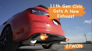 The 11th Gen Civic Gets a New Exhaust