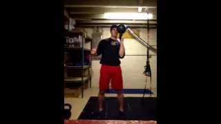 Kettlebell Bottoms Up Waiter Hold (front view)