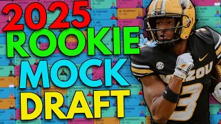 WAY TOO EARLY 2025 Rookie Mock Draft! | Dynasty Fantasy Football