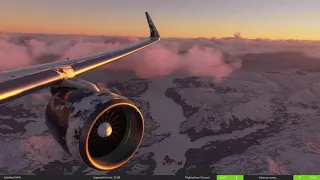 MSFS2020-Landing at Anchorage Alaska from Seattle, Delta Airlines, A320NX