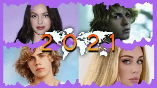 United World Chart Number Ones of 2021