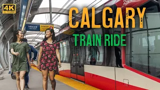 【4K】Calgary | Downtown Train  tour | Calgary Canada #canada #calgary #downtown #walkingtour