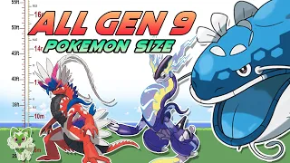 WORLD RECORD! All Gen 9 New Pokémon Size Comparison 2023