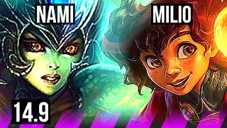 NAMI & Miss Fortune vs MILIO & Ashe (SUP) | 2/2/19, 1000+ games | BR Master | 14.9