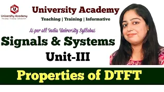 SS51: Properties of Discrete-Time Fourier Transform (DTFT) | Linearity, Symmetry, Time Scaling,Time