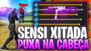 SENSI XITADA !!! ⚙️ QUALQUER CELULAR 🔥 A MELHOR SENSIBILIDADE PARA SUBIR CAPA NO FREE FIRE!