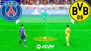 PSG VS DORTMUND ! FIFA 24 PENALTY SHOOTOUT ! RONALDO VS MESSI