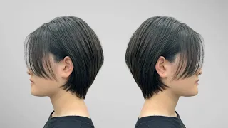 Dang Hieu. Pixie Bob Hair Cut - Hướng dẫn cắt tóc ngắn cho khuôn mặt tròn.