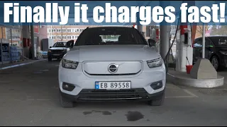 Volvo XC40 P8 Recharge 10-80% SOC Charging Speed & Time Test! (Post Feb SW Update)