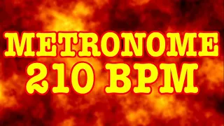 210 BPM Metronome - 10 Minute Metronome - 210BPM Click Track - 10 Minute Timer - Metrónomo 210