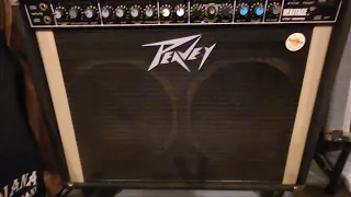 Vintage Peavey "Heritage VTX" 2x12 hybrid tube Guitar Amplifier demo and review . 130 watts 4x6l6