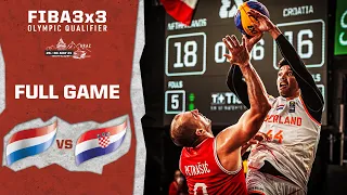 Netherlands v Croatia | Men's - Full Game | FIBA 3x3 Olympic Qualifier