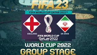 FIFA 23 England vs Iran | World Cup Qatar 2022 | PS4/PS5 Full Match