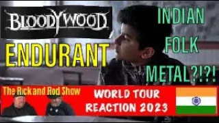 Indian folk metal?!?!?! Wha...? Bloodywood - ENDURANT (World Tour Reactions 2023 - INDIA)