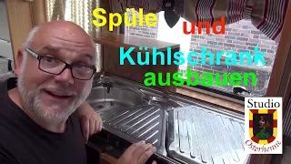 Spüle und Kühlschrank vom Wohnwagen ( Wohnmobil ) ausbauen und wieder einbauen Tipps und Ratschläge