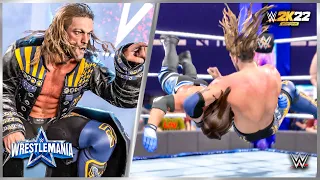 Wwe 2k22 : Edge vs AJ Styles - Wwe WrestleMania 38 | Full Match 🔥