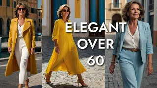 Elegant Style for Mature Women | Over 60 Fashion