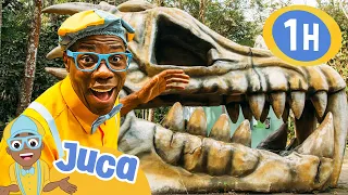 🦖 Juca Visita um Parque de Dinossauros! 🦖 | 1 HORA DO JUCA BRASIL! | Moonbug Kids em Português