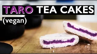 Tea Cakes Recipe | CHINESE NEW YEAR PURPLE TARO DESSERT!