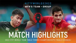 Highlights | Pang Yew En Koen (SGP) vs Martin Allegro (BEL) | MT Grps | #ITTFWorlds2022