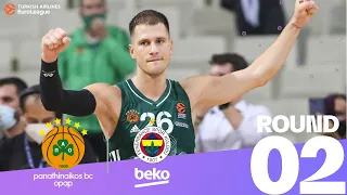 Panathinaikos completes thrilling comeback! | Round 2, Highlights | Turkish Airlines EuroLeague