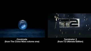 I synchronized the Cavalcade and Terminator 2 THX trailers