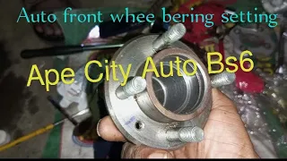 piaggio ape city Auto Bs.6 230cc , front wheel bearing setting @automsallinone3193