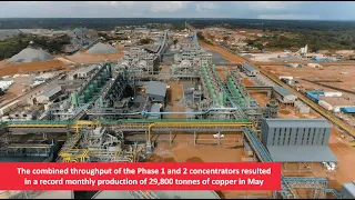 Kamoa achieves record monthly copper production in May 2022