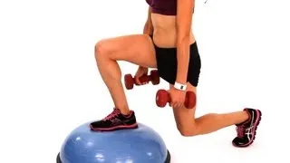 How to Do a Backward & Forward Lunge | Bosu Ball Workout